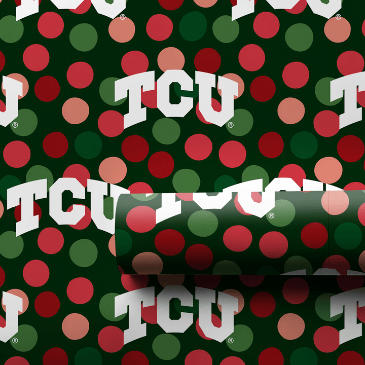 TCU Winter Dot - Wrapping Paper - Aspen & Arlo