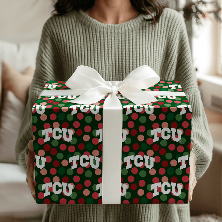 TCU Winter Dot - Wrapping Paper - Aspen & Arlo
