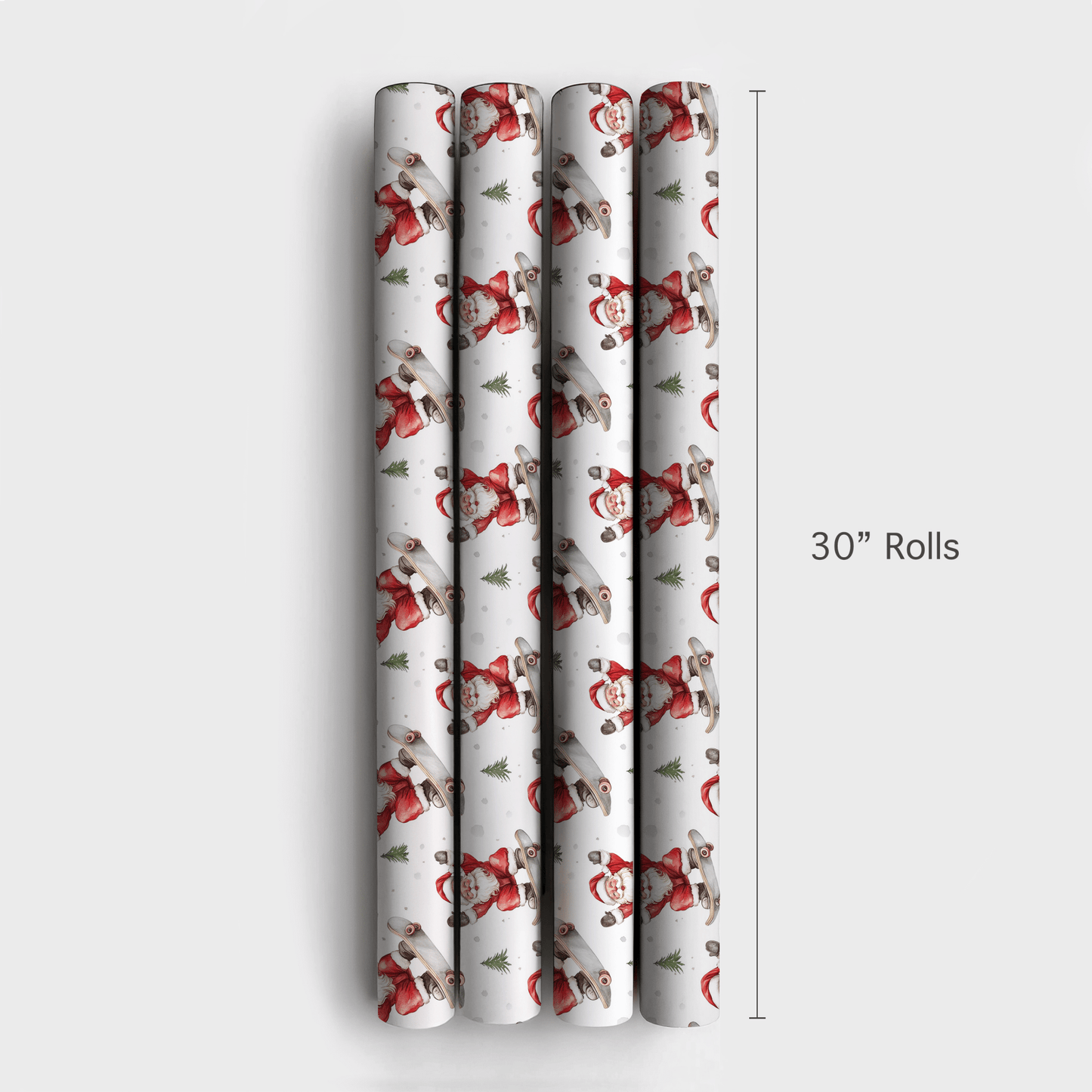 Radical Ride Santa - Wrapping Paper - Aspen & Arlo