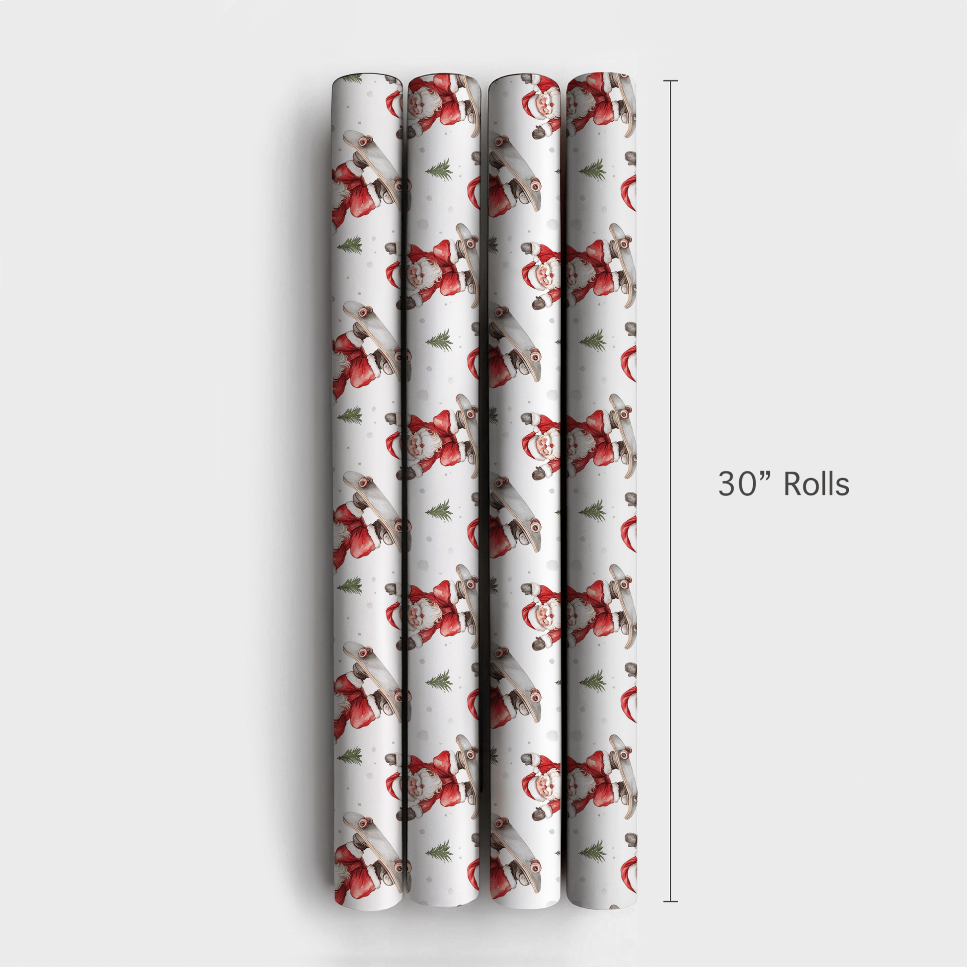 Radical Ride Santa - Wrapping Paper - Aspen & Arlo