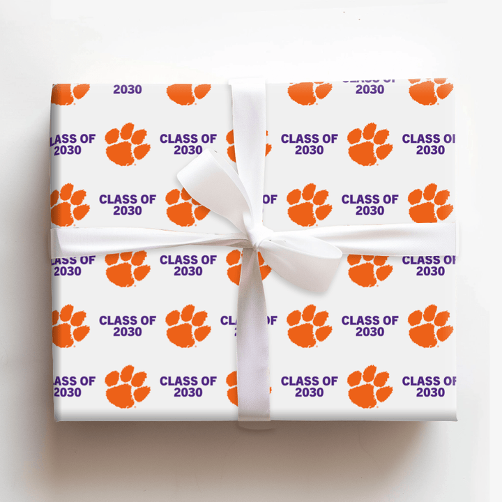 Clemson Class of 2030 - Wrapping Paper - Aspen & Arlo