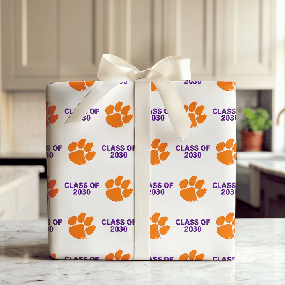 Clemson Class of 2030 - Wrapping Paper - Aspen & Arlo