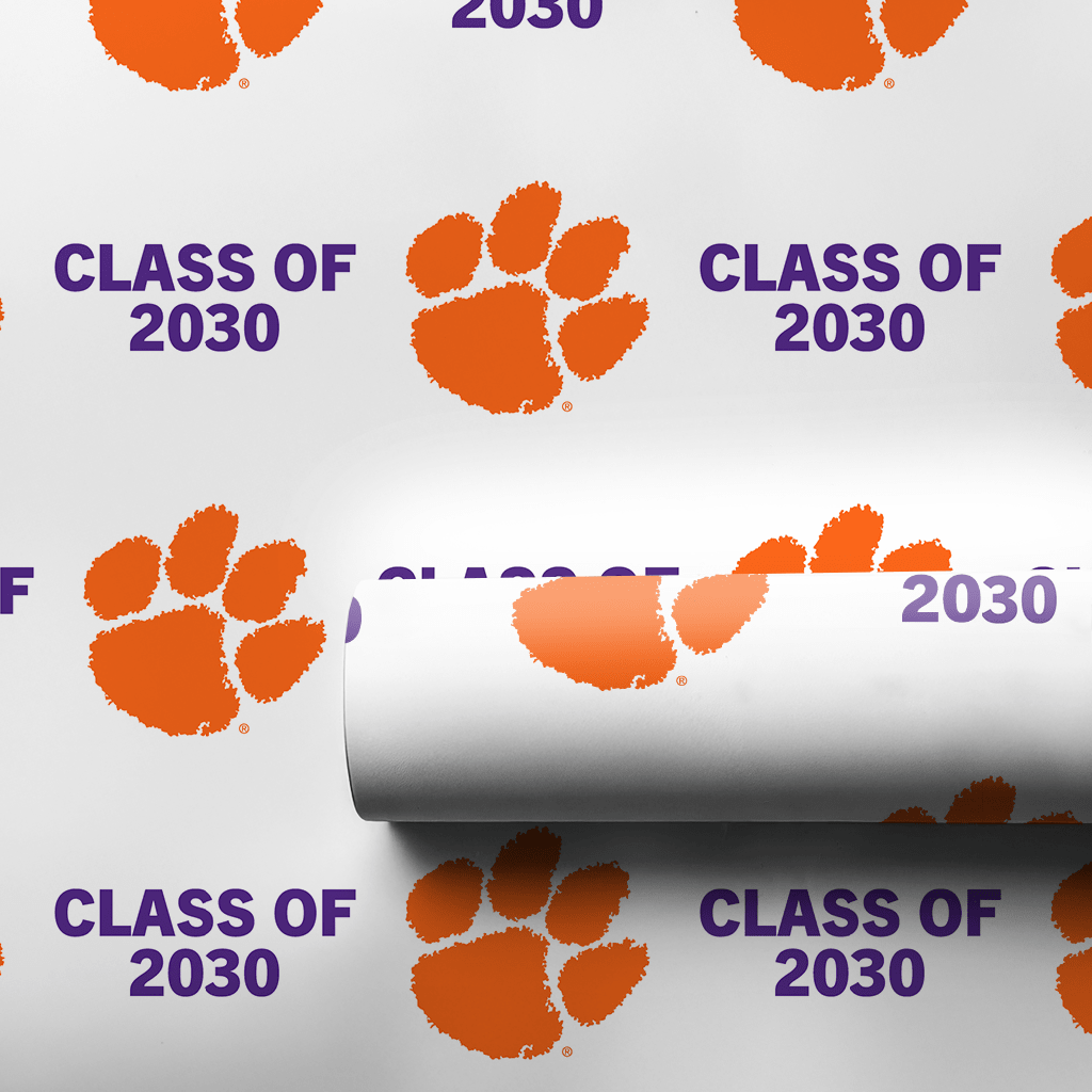 Clemson Class of 2030 - Wrapping Paper - Aspen & Arlo
