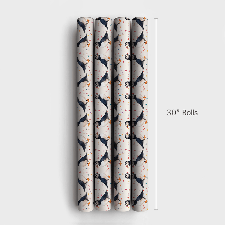 Puffin Party - Wrapping Paper - Aspen & Arlo
