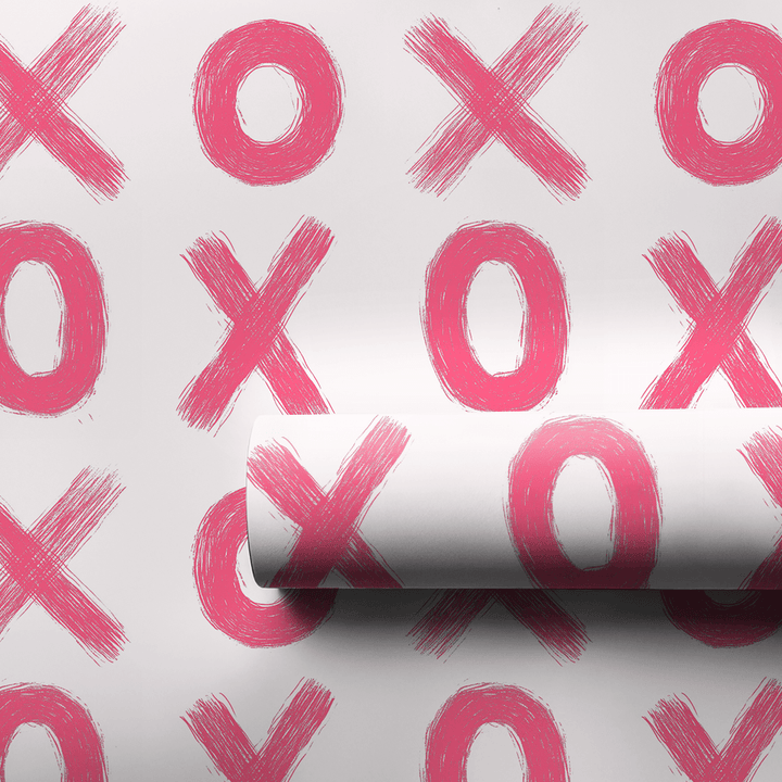 XO Peach - Wrapping Paper - Aspen & Arlo
