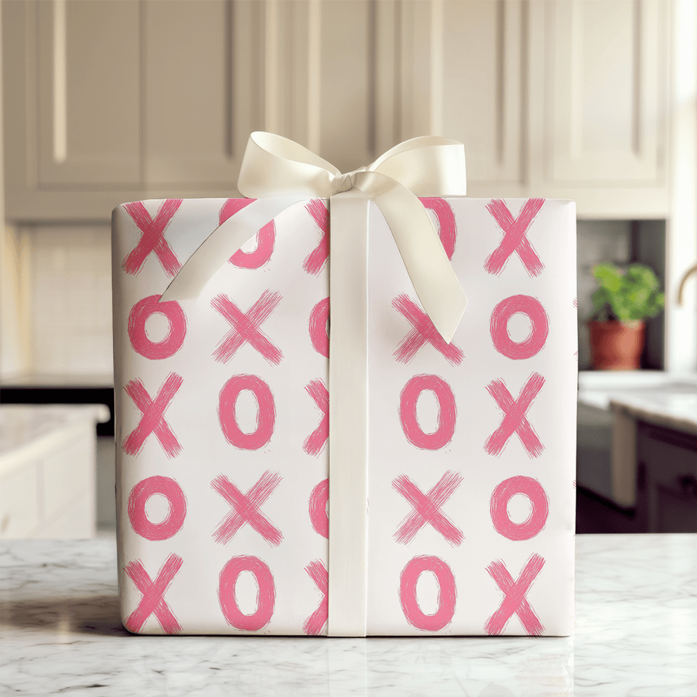 XO Peach - Wrapping Paper - Aspen & Arlo