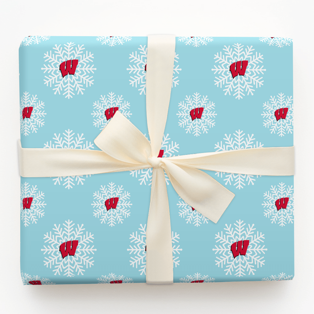 Wisconsin Snowflake - Wrapping Paper - Aspen & Arlo