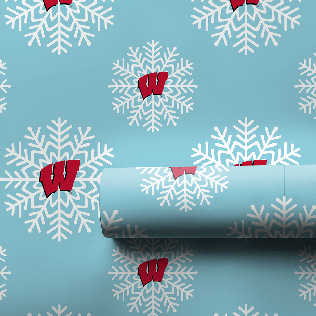 Wisconsin Snowflake - Wrapping Paper - Aspen & Arlo