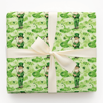 Long Drive Leprechaun - Wrapping Paper - Aspen & Arlo