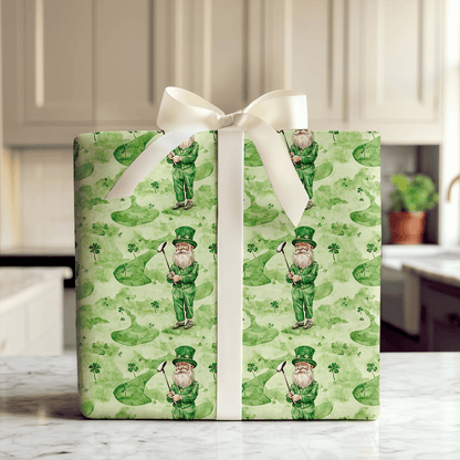 Long Drive Leprechaun - Wrapping Paper - Aspen & Arlo