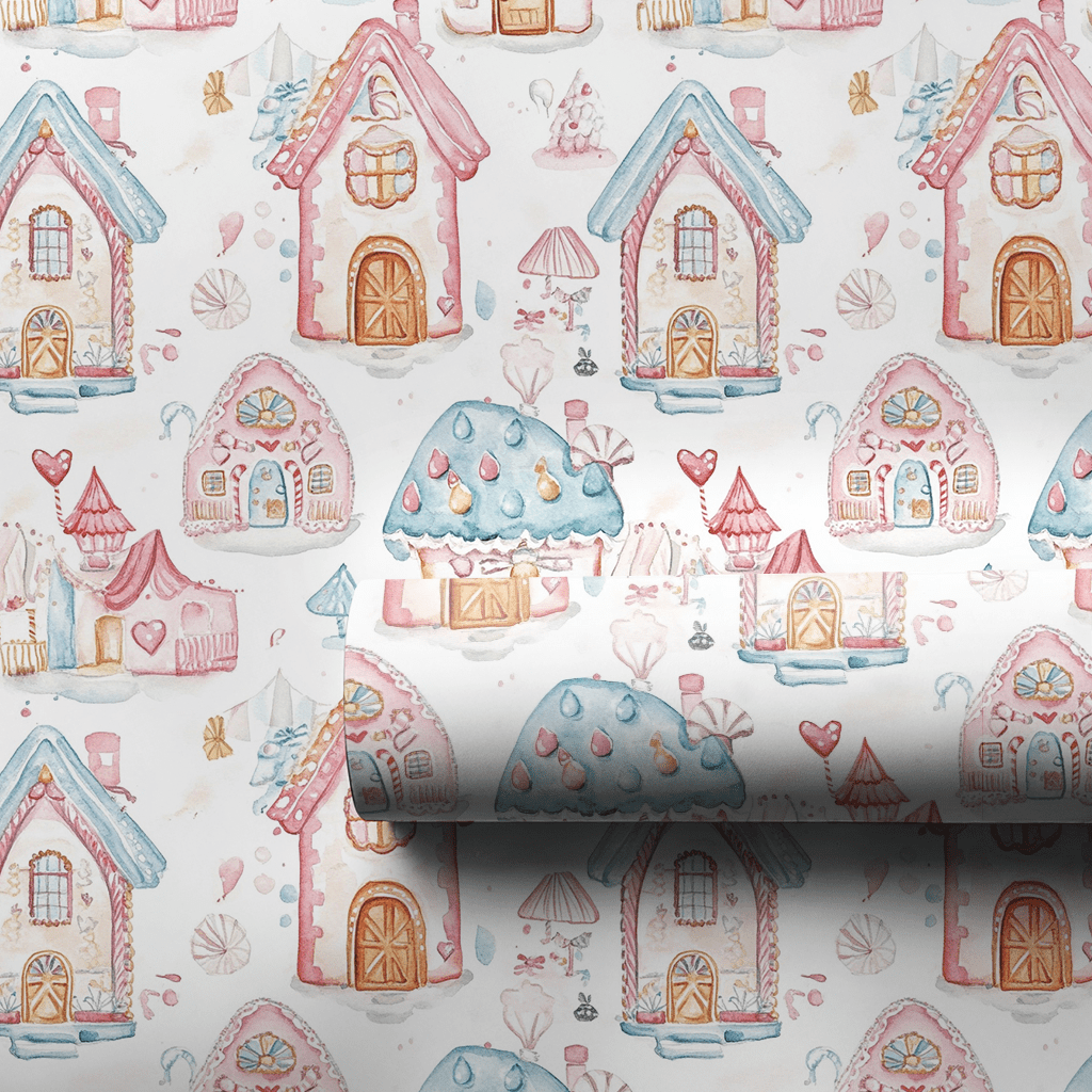 Pink Chalet - Wrapping Paper - Aspen & Arlo