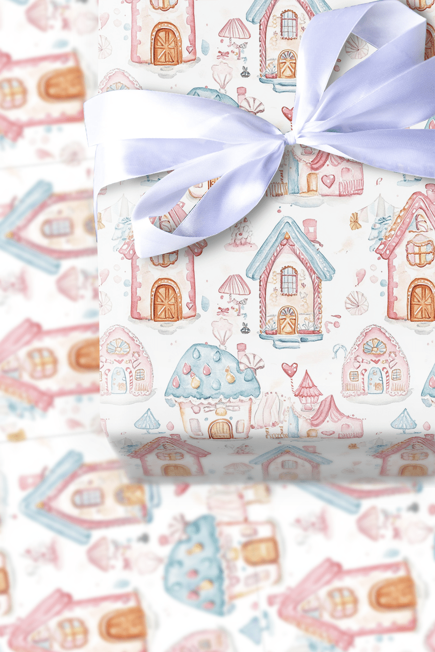 Pink Chalet - Wrapping Paper - Aspen & Arlo