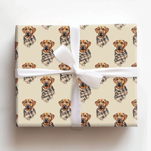 Bundle Up with the Rhodesian Ridgeback - Wrapping Paper - Aspen & Arlo