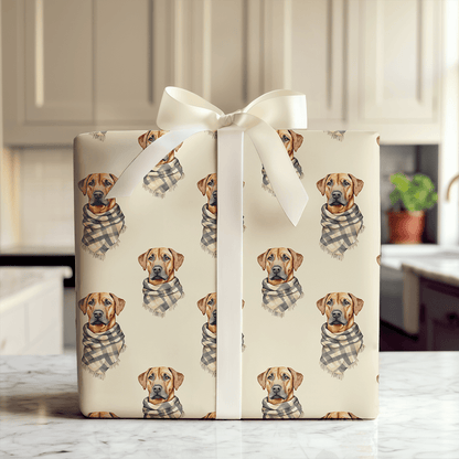 Bundle Up with the Rhodesian Ridgeback - Wrapping Paper - Aspen & Arlo