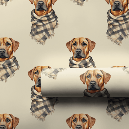 Bundle Up with the Rhodesian Ridgeback - Wrapping Paper - Aspen & Arlo
