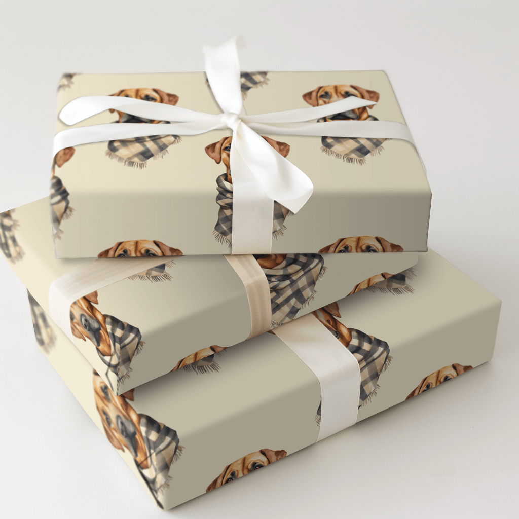 Bundle Up with the Rhodesian Ridgeback - Wrapping Paper - Aspen & Arlo