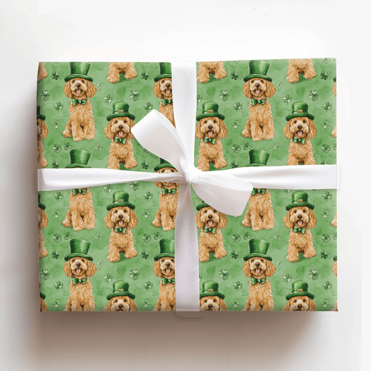 Leprechaun Goldendoodle - Wrapping Paper - Aspen & Arlo