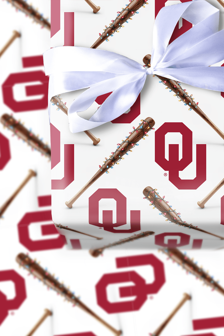 Sooner Holiday Sluggers - Wrapping Paper - Aspen & Arlo