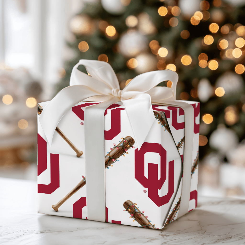 Sooner Holiday Sluggers - Wrapping Paper - Aspen & Arlo