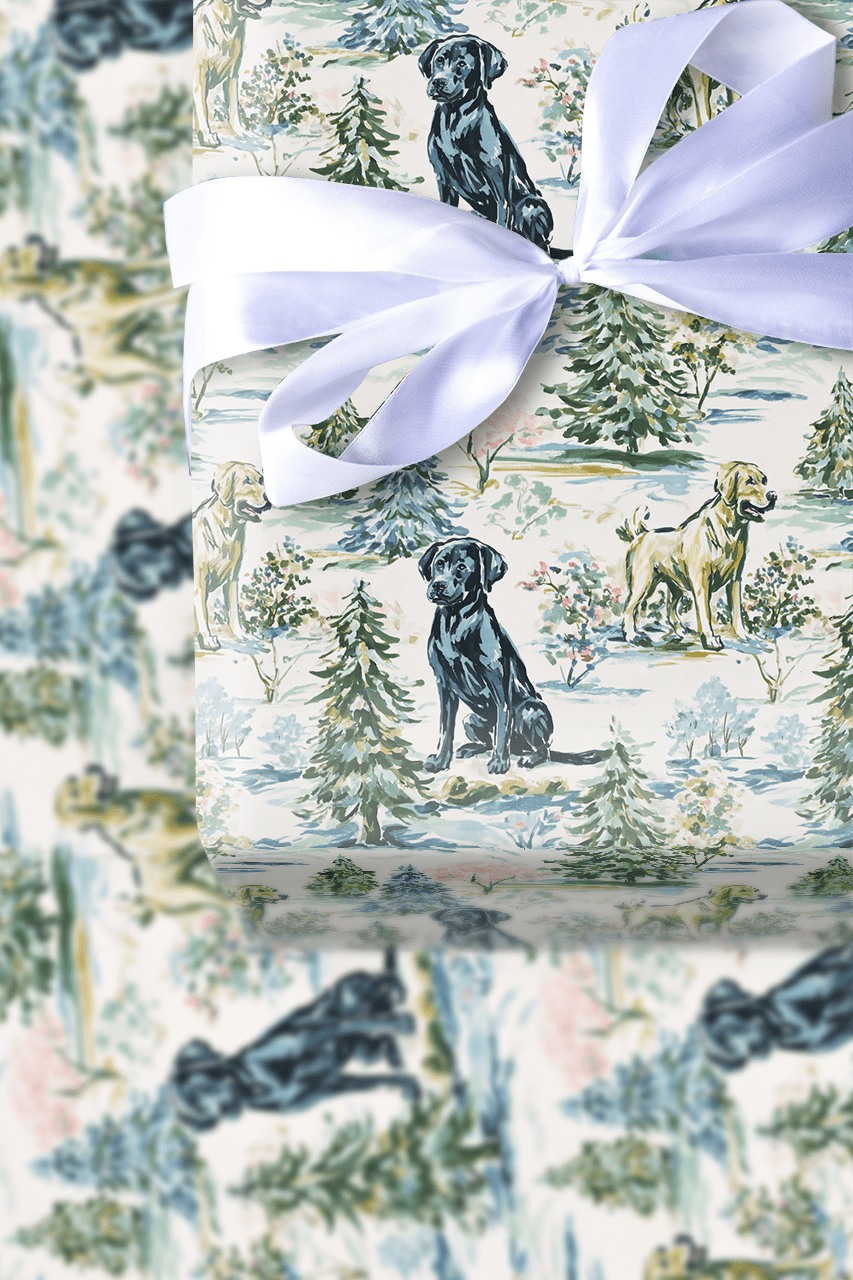 Green Paw - Wrapping Paper - Aspen & Arlo