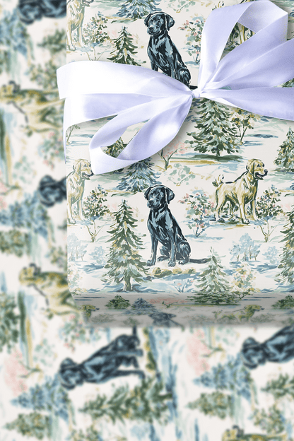Green Paw - Wrapping Paper - Aspen & Arlo