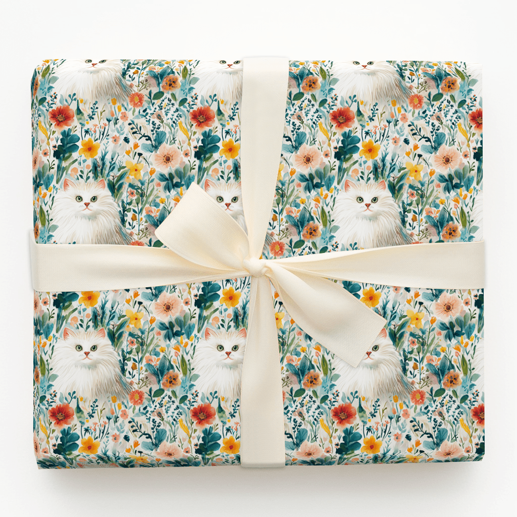 Garden Day with the Turksish Angora - Wrapping Paper - Aspen & Arlo