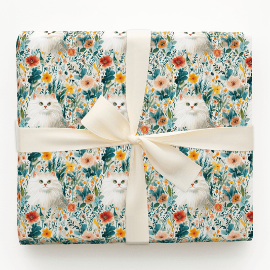 Garden Day with the Turksish Angora - Wrapping Paper - Aspen & Arlo