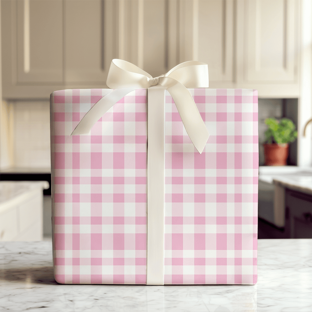 Blushing Check - Wrapping Paper - Aspen & Arlo