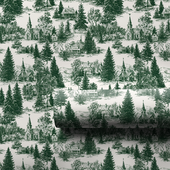 Evergreen Village Toile