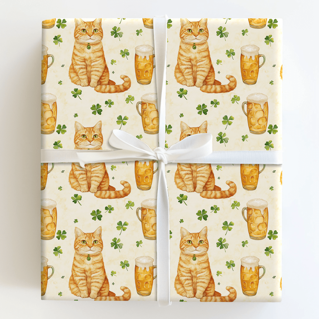 Brews with the Tabby - Wrapping Paper - Aspen & Arlo
