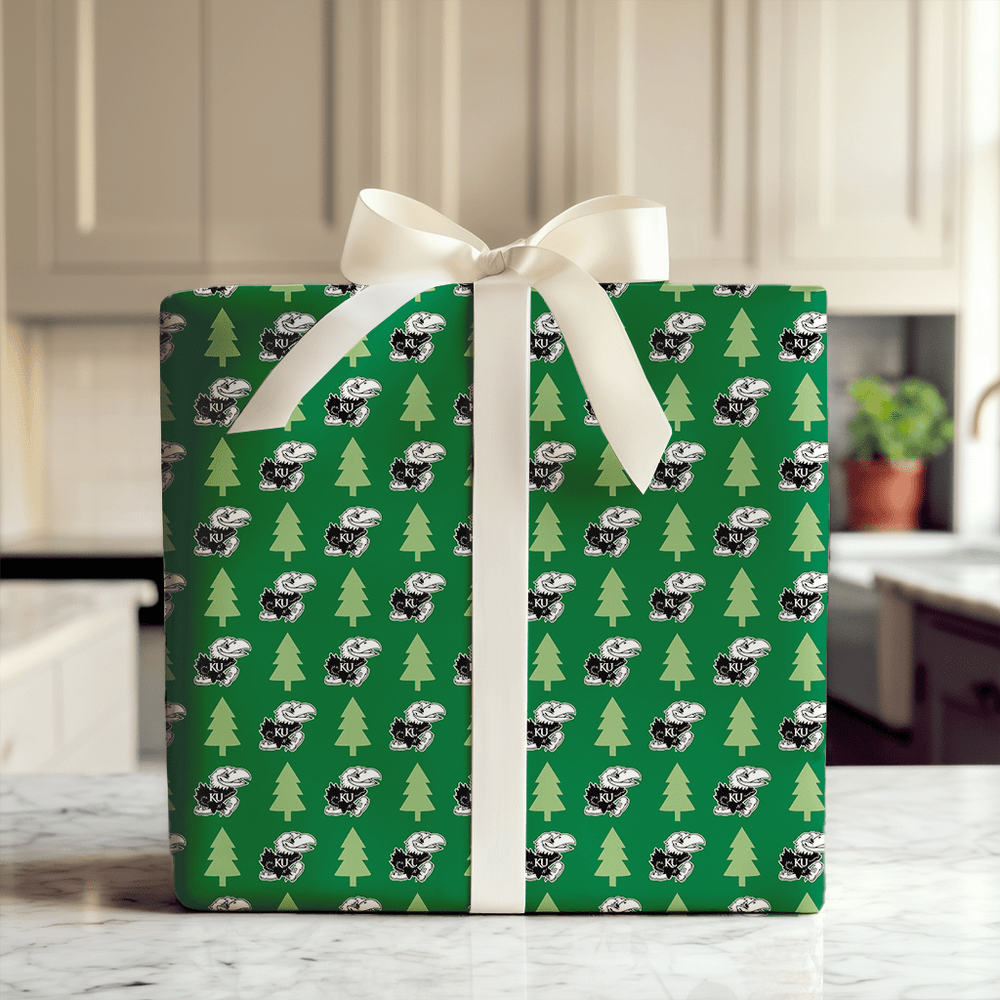 Jayhawk Holiday Pines - Wrapping Paper - Aspen & Arlo