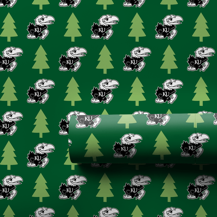 Jayhawk Holiday Pines - Wrapping Paper - Aspen & Arlo