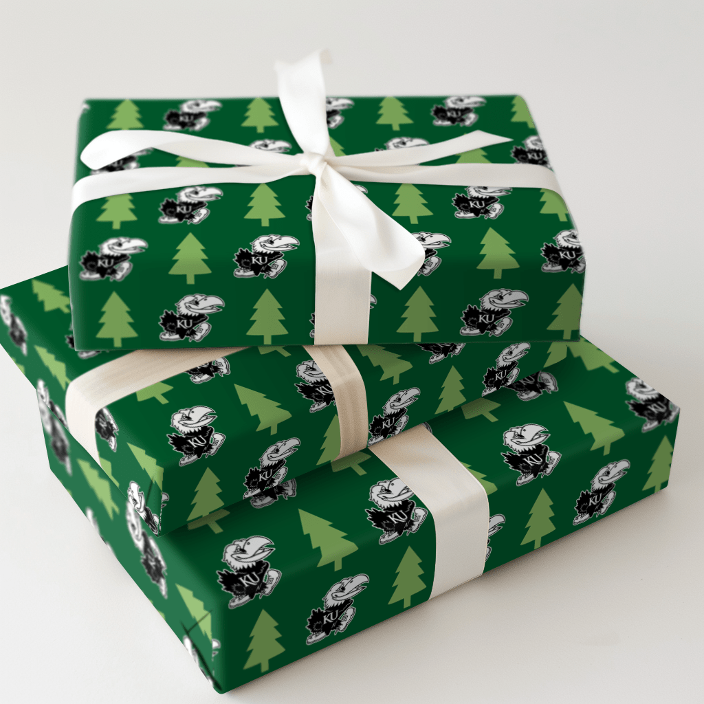 Jayhawk Holiday Pines - Wrapping Paper - Aspen & Arlo