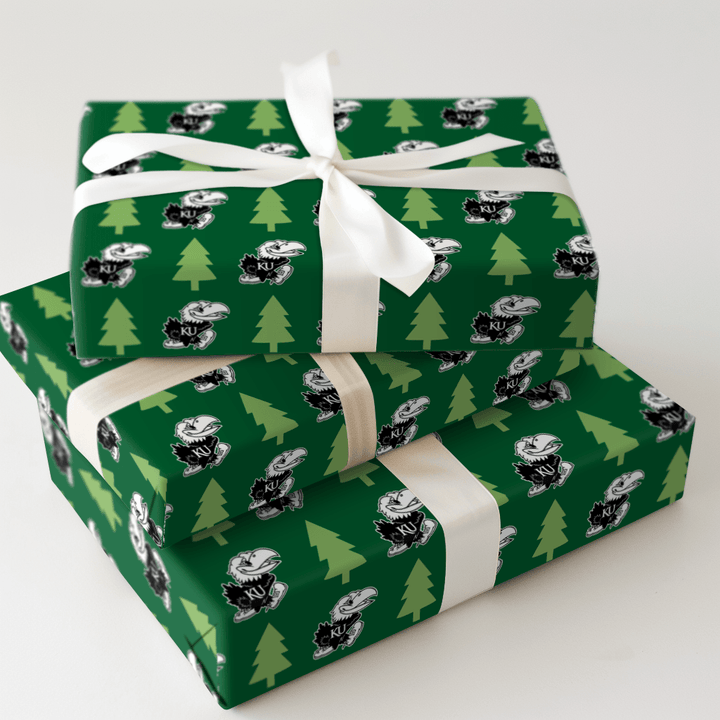 Jayhawk Holiday Pines - Wrapping Paper - Aspen & Arlo