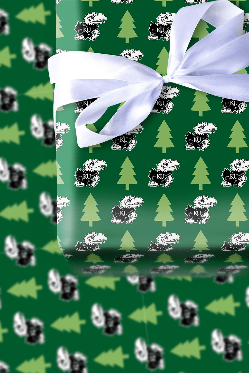 Jayhawk Holiday Pines - Wrapping Paper - Aspen & Arlo