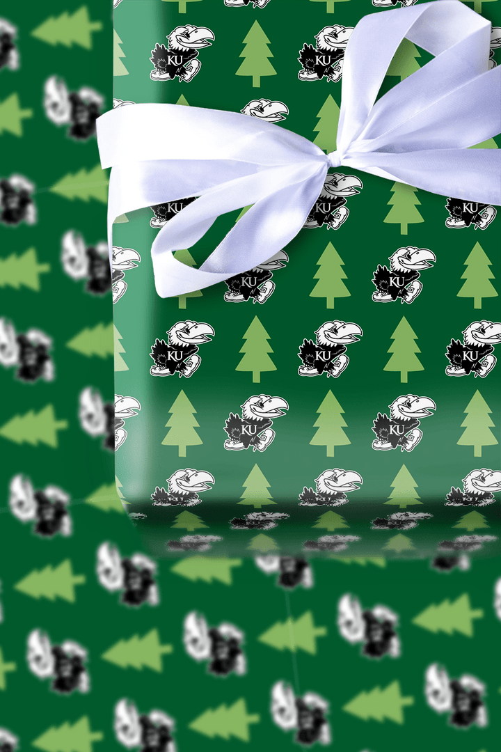 Jayhawk Holiday Pines - Wrapping Paper - Aspen & Arlo