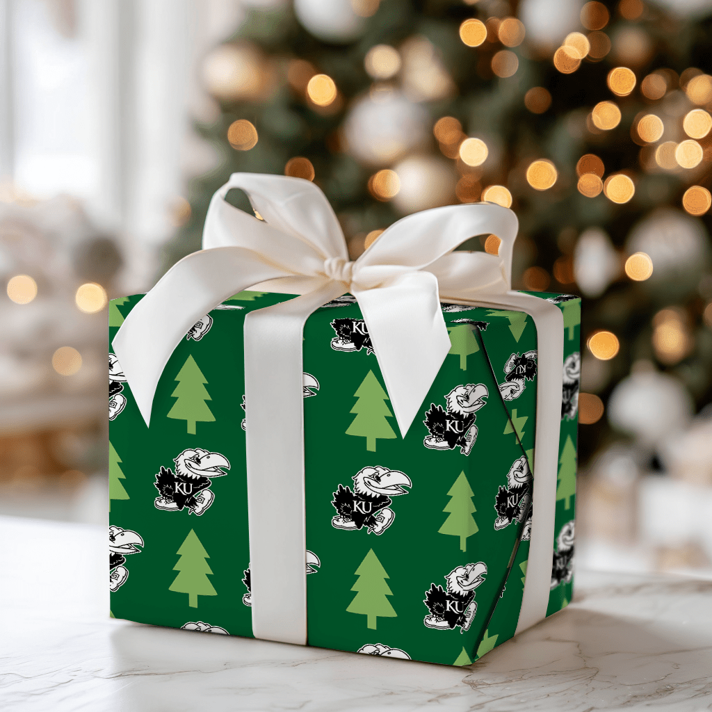Jayhawk Holiday Pines - Wrapping Paper - Aspen & Arlo