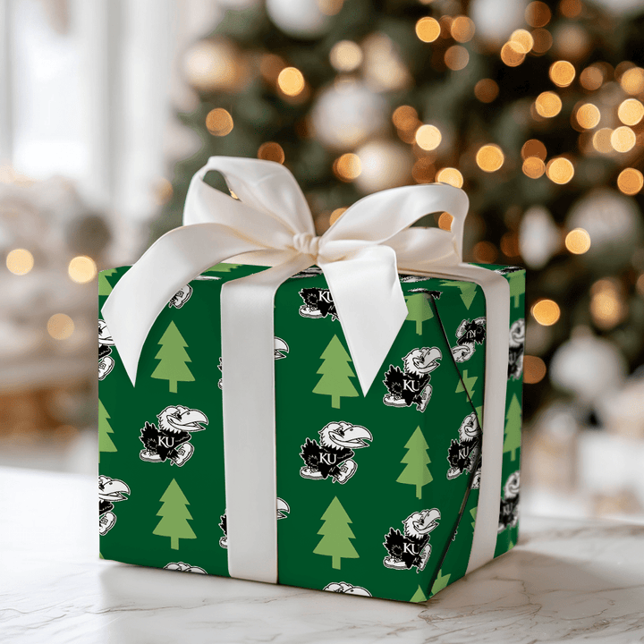 Jayhawk Holiday Pines - Wrapping Paper - Aspen & Arlo