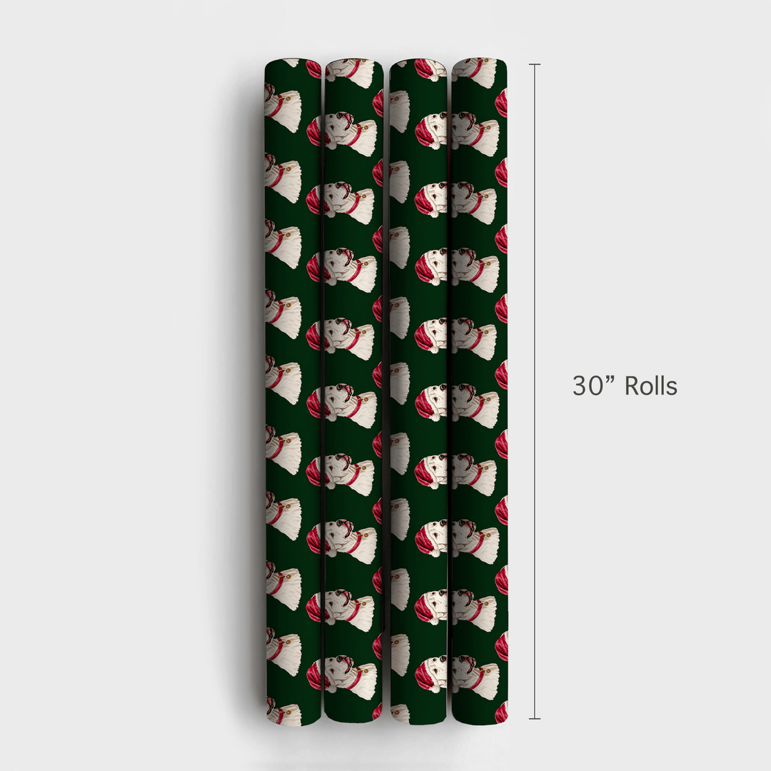 Dogo Argentino Claus - Wrapping Paper - Aspen & Arlo