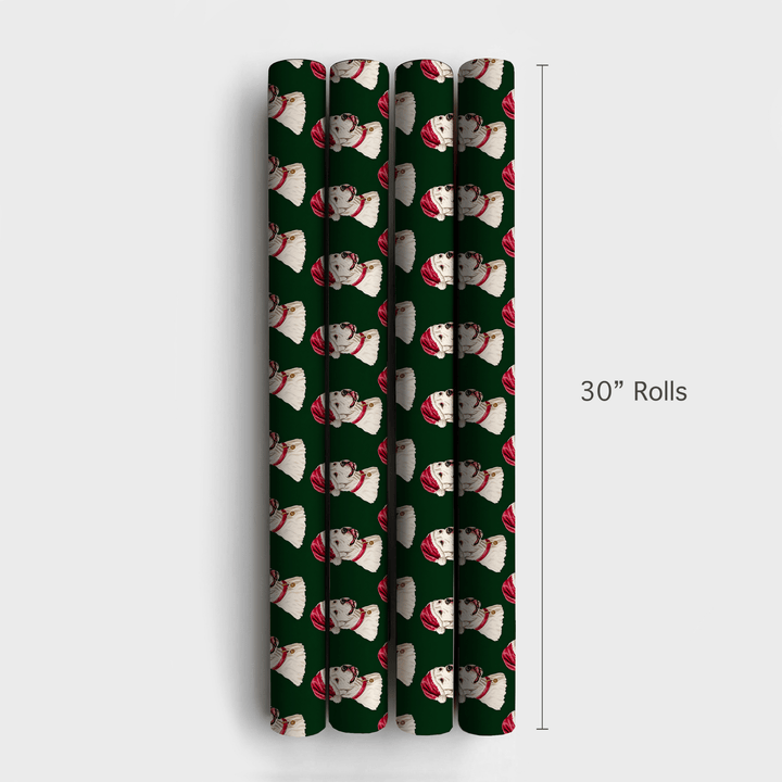 Dogo Argentino Claus - Wrapping Paper - Aspen & Arlo