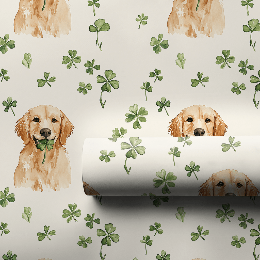 Lucky Pup - Wrapping Paper - Aspen & Arlo