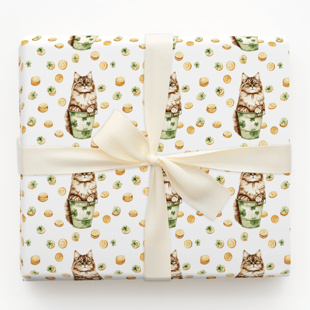 Golden with the Siberian - Wrapping Paper - Aspen & Arlo