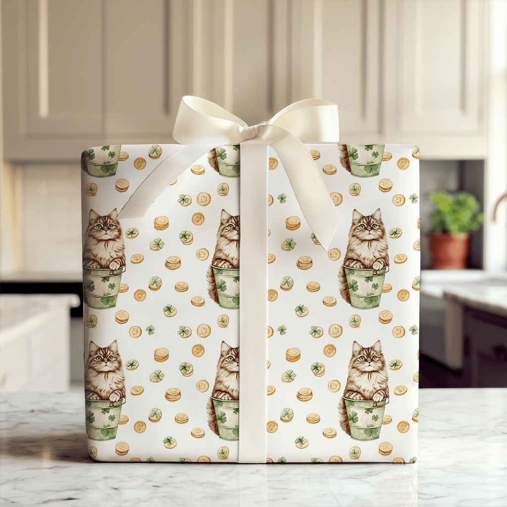 Golden with the Siberian - Wrapping Paper - Aspen & Arlo