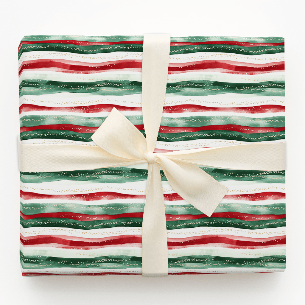 Mistletoe Wave - Wrapping Paper - Aspen & Arlo
