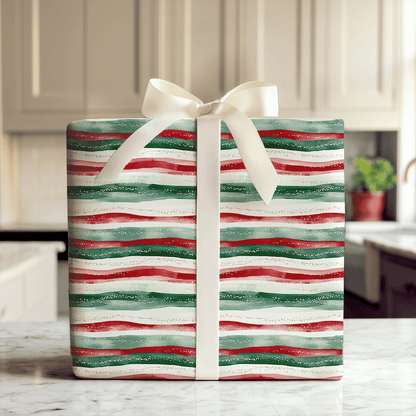 Mistletoe Wave - Wrapping Paper - Aspen & Arlo