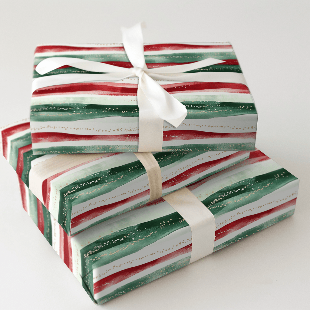 Mistletoe Wave - Wrapping Paper - Aspen & Arlo
