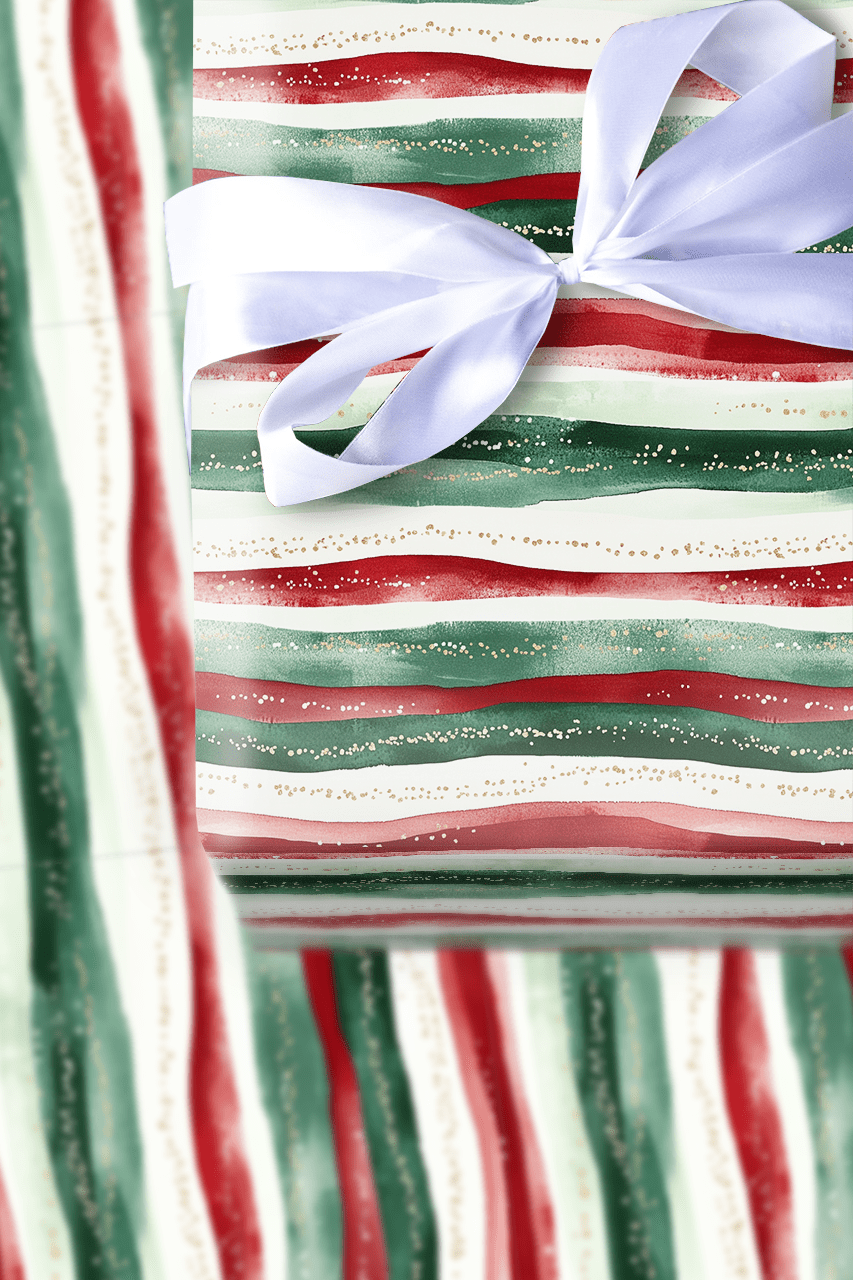 Mistletoe Wave - Wrapping Paper - Aspen & Arlo