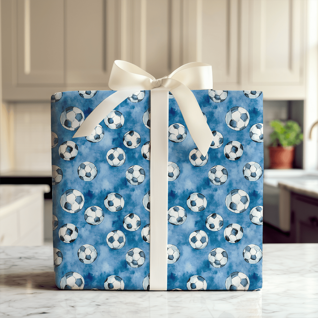 Go Blue - Wrapping Paper - Aspen & Arlo