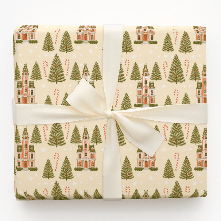 Candy Cane Manor - Wrapping Paper - Aspen & Arlo