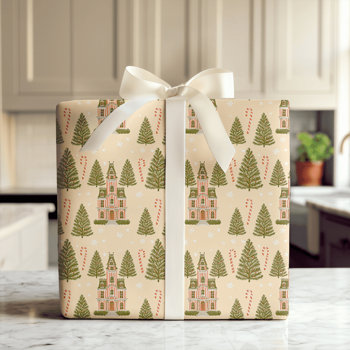 Candy Cane Manor - Wrapping Paper - Aspen & Arlo